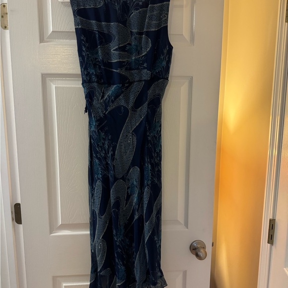 Talbots Navy and Gray Maxi Dress - Picture 2 of 4